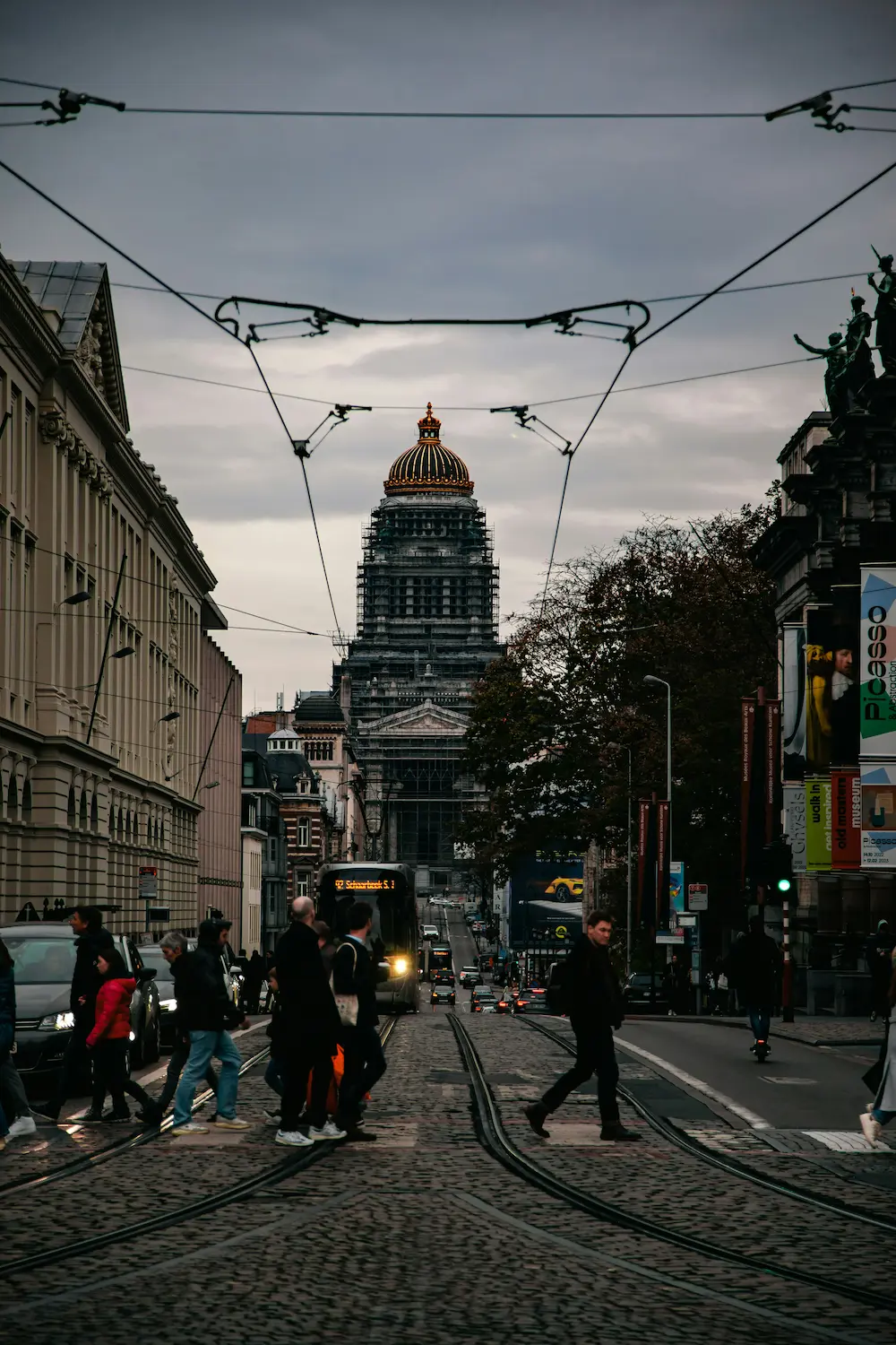 Map of the center of Brussels